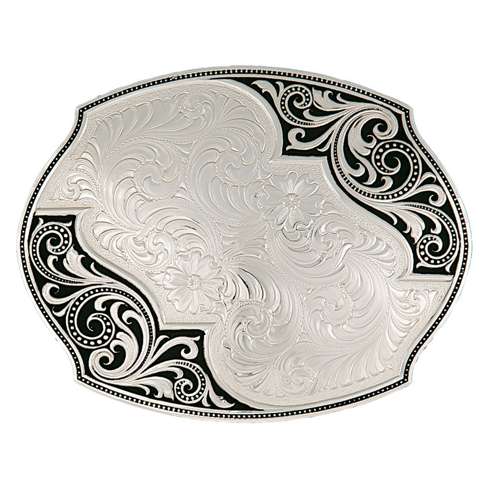 Custom Western Lace Whisper Flourish Buckle with Any Figure 