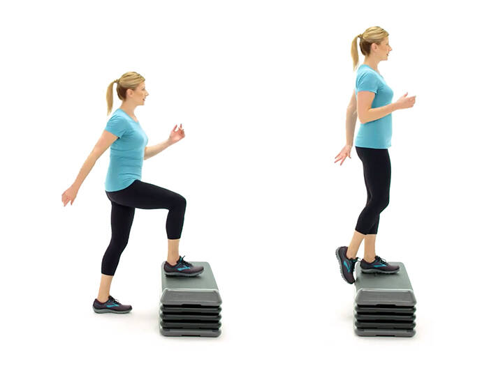 Step Up Your Fitness:  Basics Aerobic Exercise Workout Step
