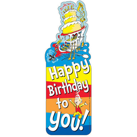 Paper Magic 845062 Eureka Dr Seuss Happy Birthday Deco Trim