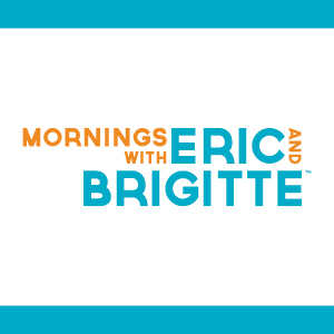 Mornings with Eric and Brigitte logo