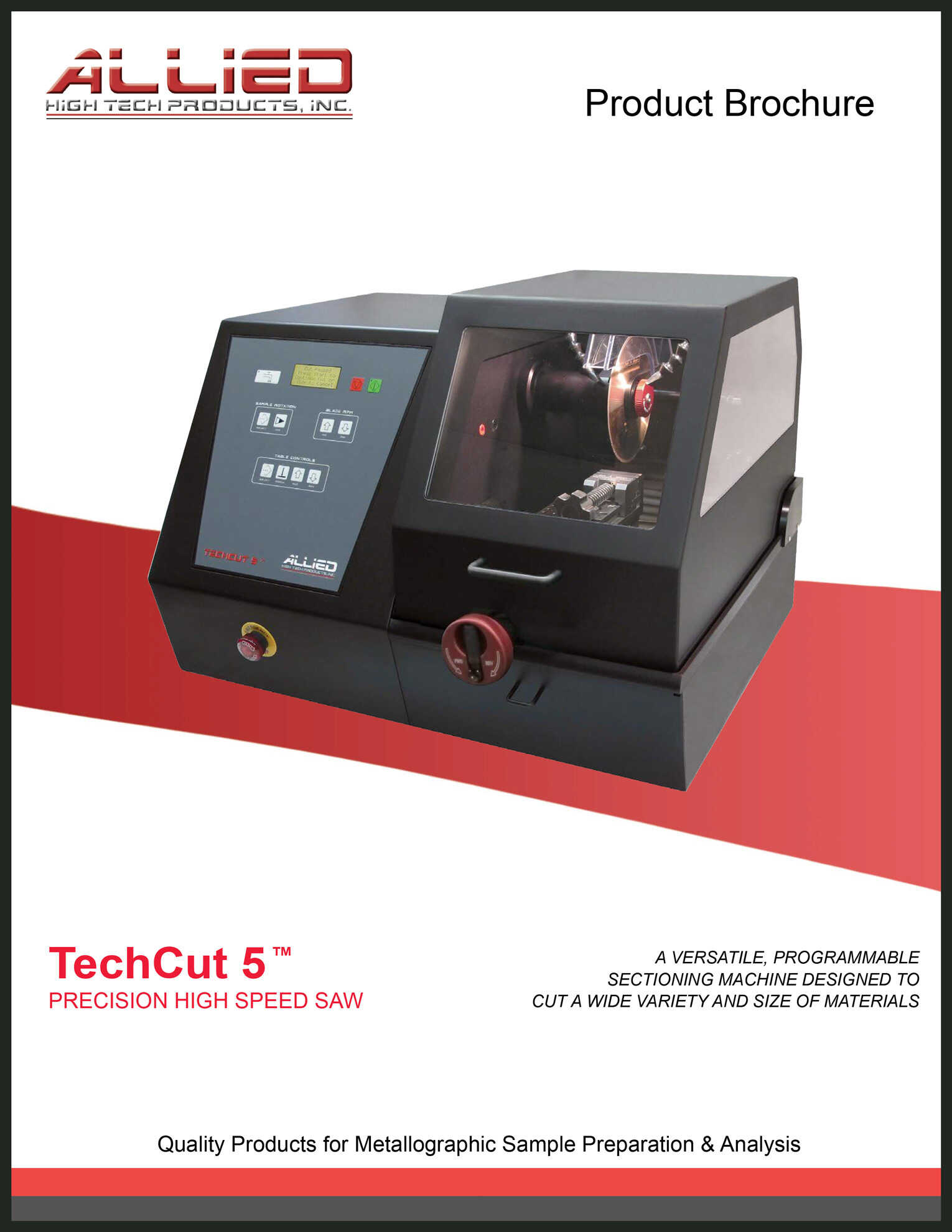 Allied High Tech Products - New Techcut 5 Precision Sectioning Machine Brochure
