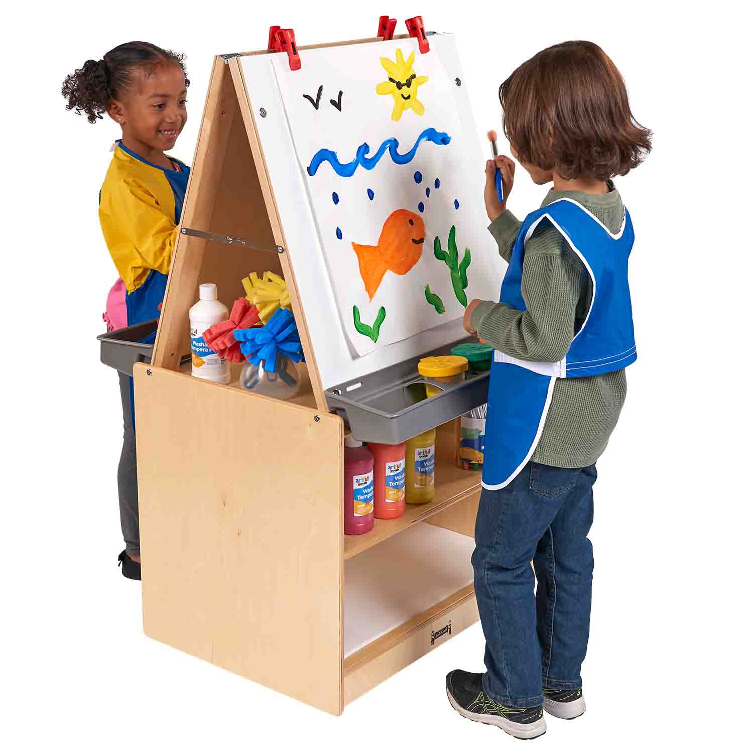 Portable Kids Painting Apron Gadgets Washable Soft Artist Lightweight  Adjustable