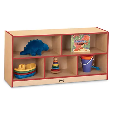 Rainbow Accents® Maple Single Storage Unit, Red, Low 29½"H