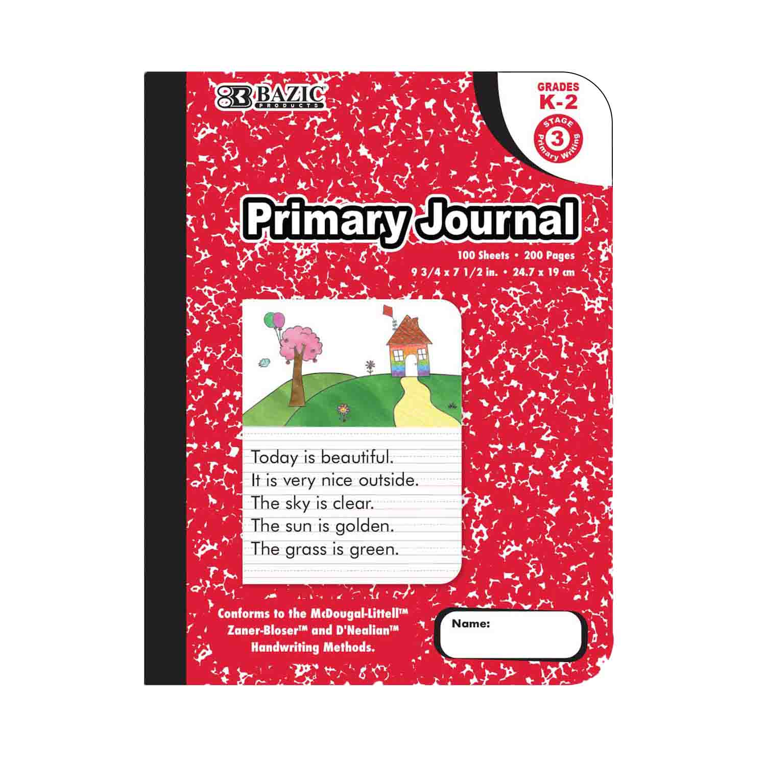 Primary Learn to Write Composition Book Journal