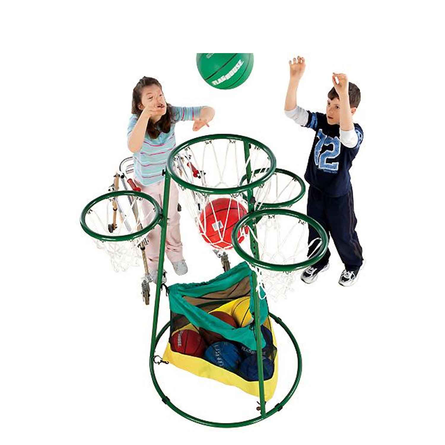 Adjustable Multi-Ring Basketball Stand