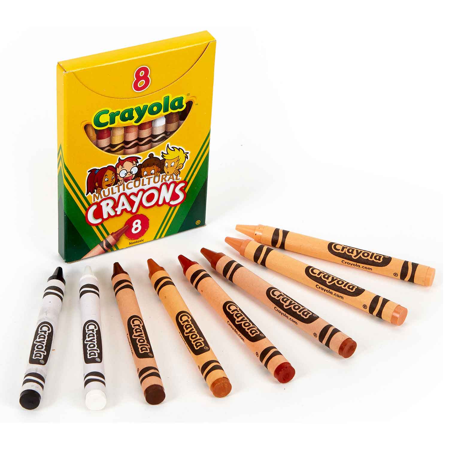 Crayola Multicultural Crayons, 8 Regular Size