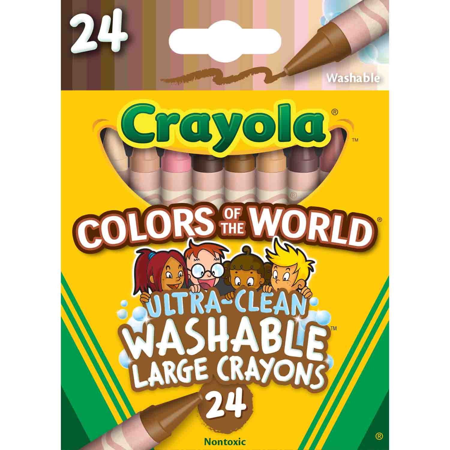Crayola® Colors of the World™ Large Washable Crayons