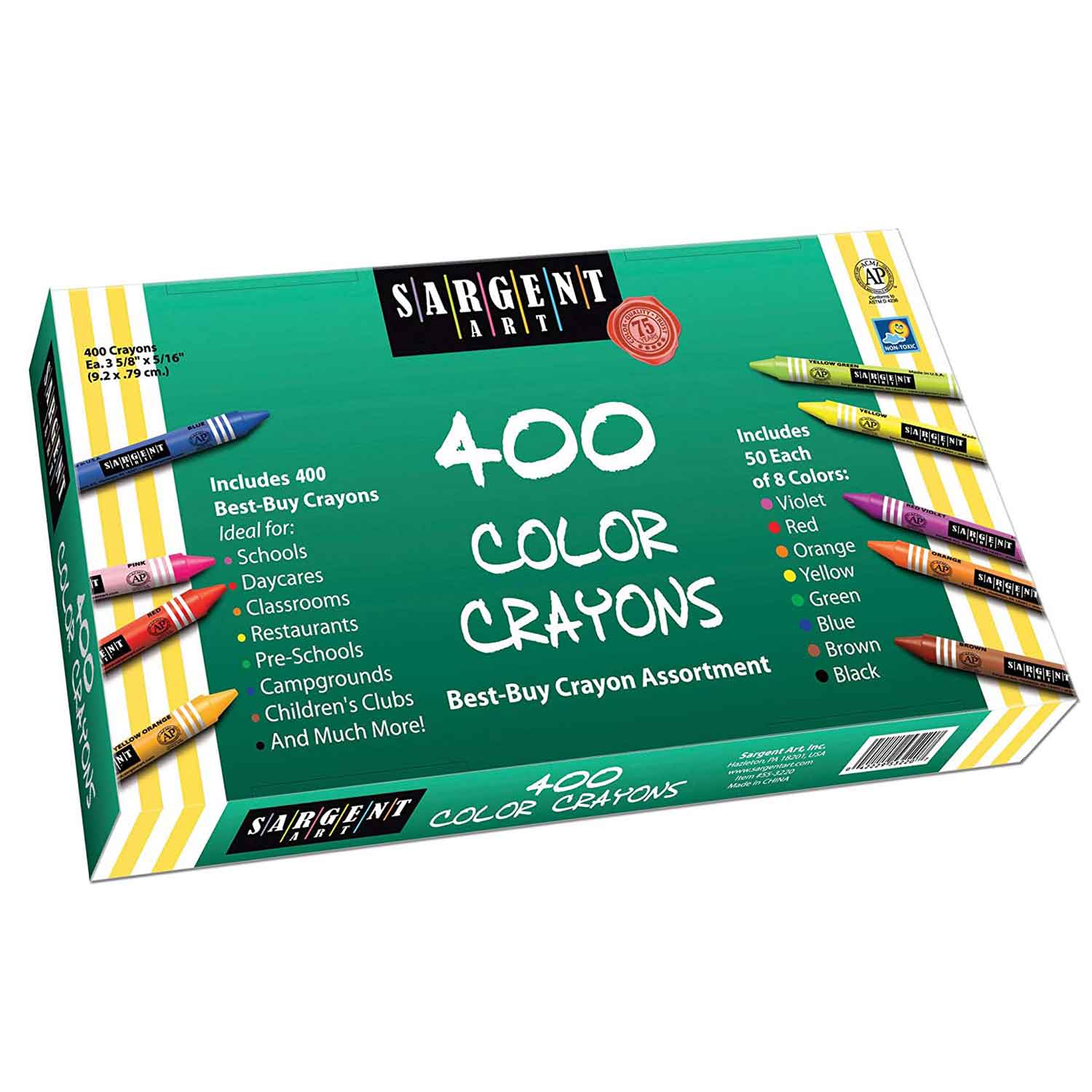 Sargent Art® Best-Buy Crayons, Standard Size