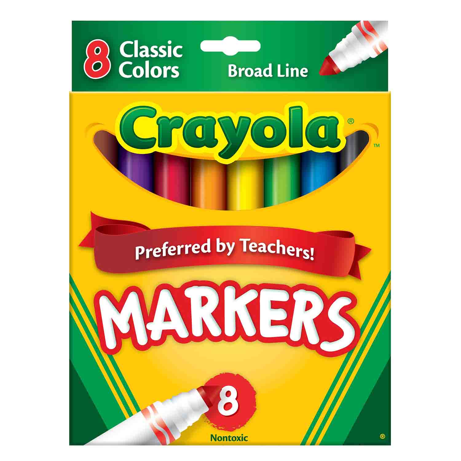 Crayola®  Broad Line Markers, Classic 8 Ct.
