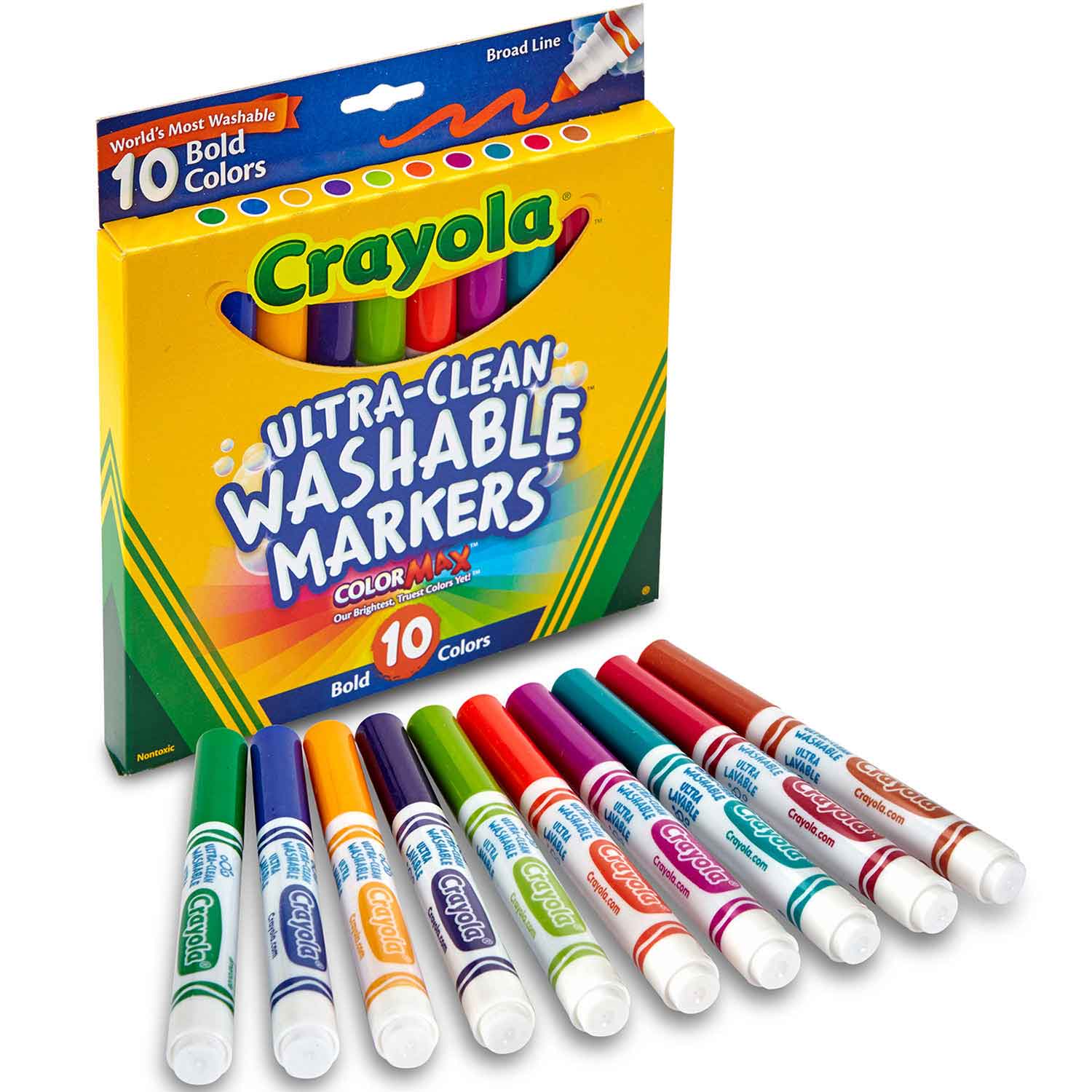  Crayola Broad Line Markers - Orange (12ct), Markers for Kids,  Bulk School Supplies for Teachers, Nontoxic, Marker Refill with Reusable  Box : Toys & Games