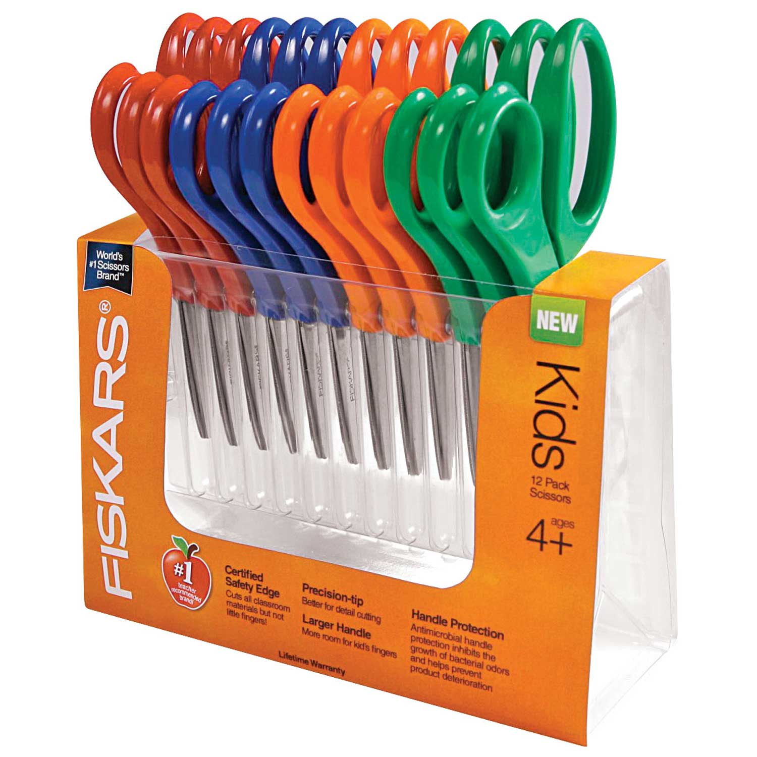 GCP Products 90 Pack Scissors Bulk For Kids Safety Blunt Tip