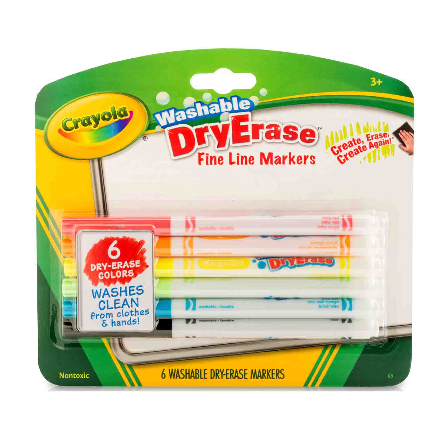 Crayola 586545 Take Note 12-Count 8 Assorted Color Chisel Tip Dry Erase  Markers
