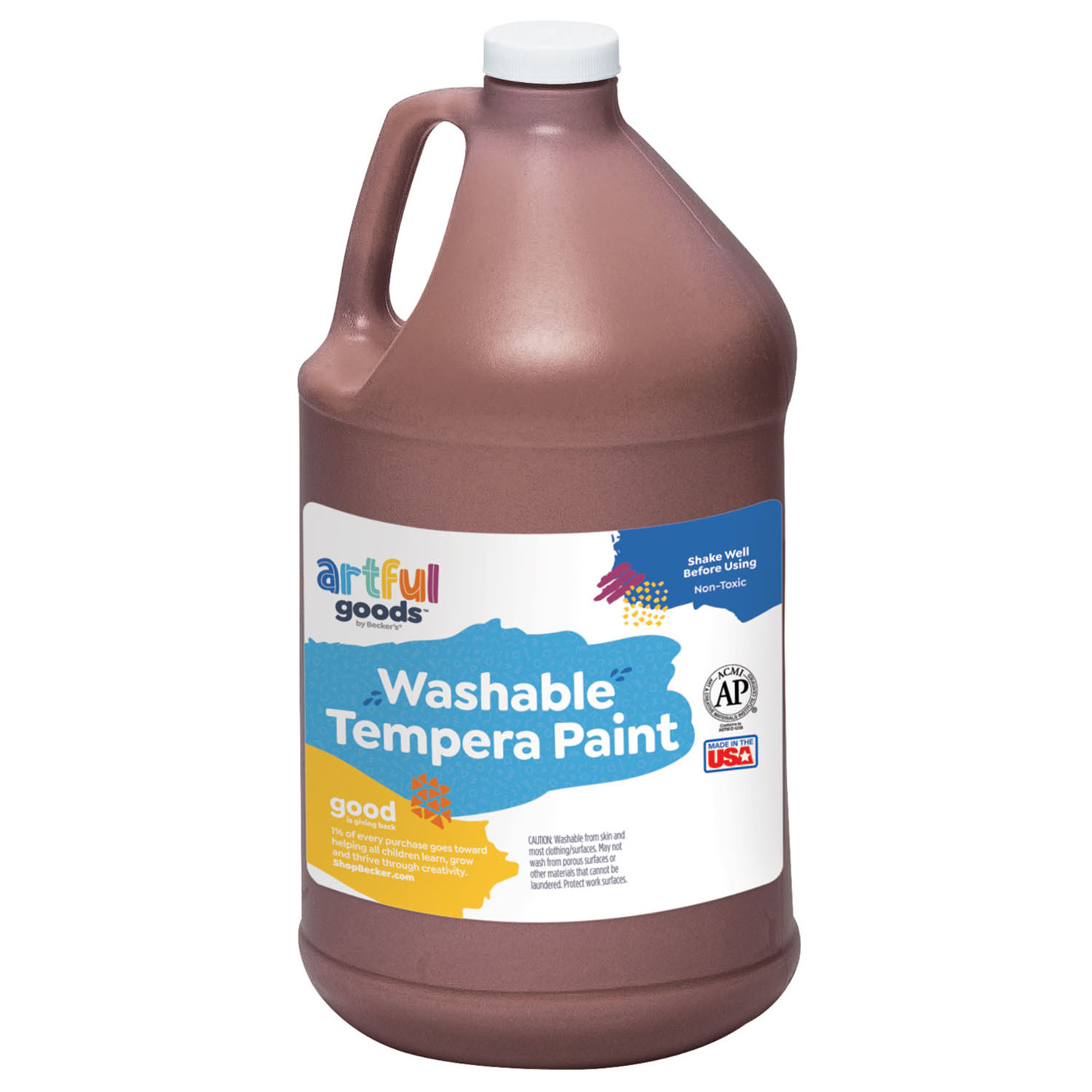 Artful Goods® Washable Paint, Gallon - Brown