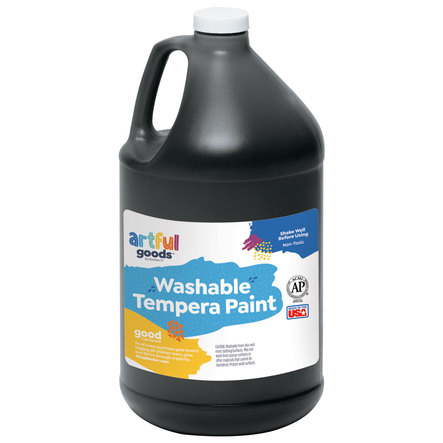 Artful Goods® Washable Paint, Gallon - Black
