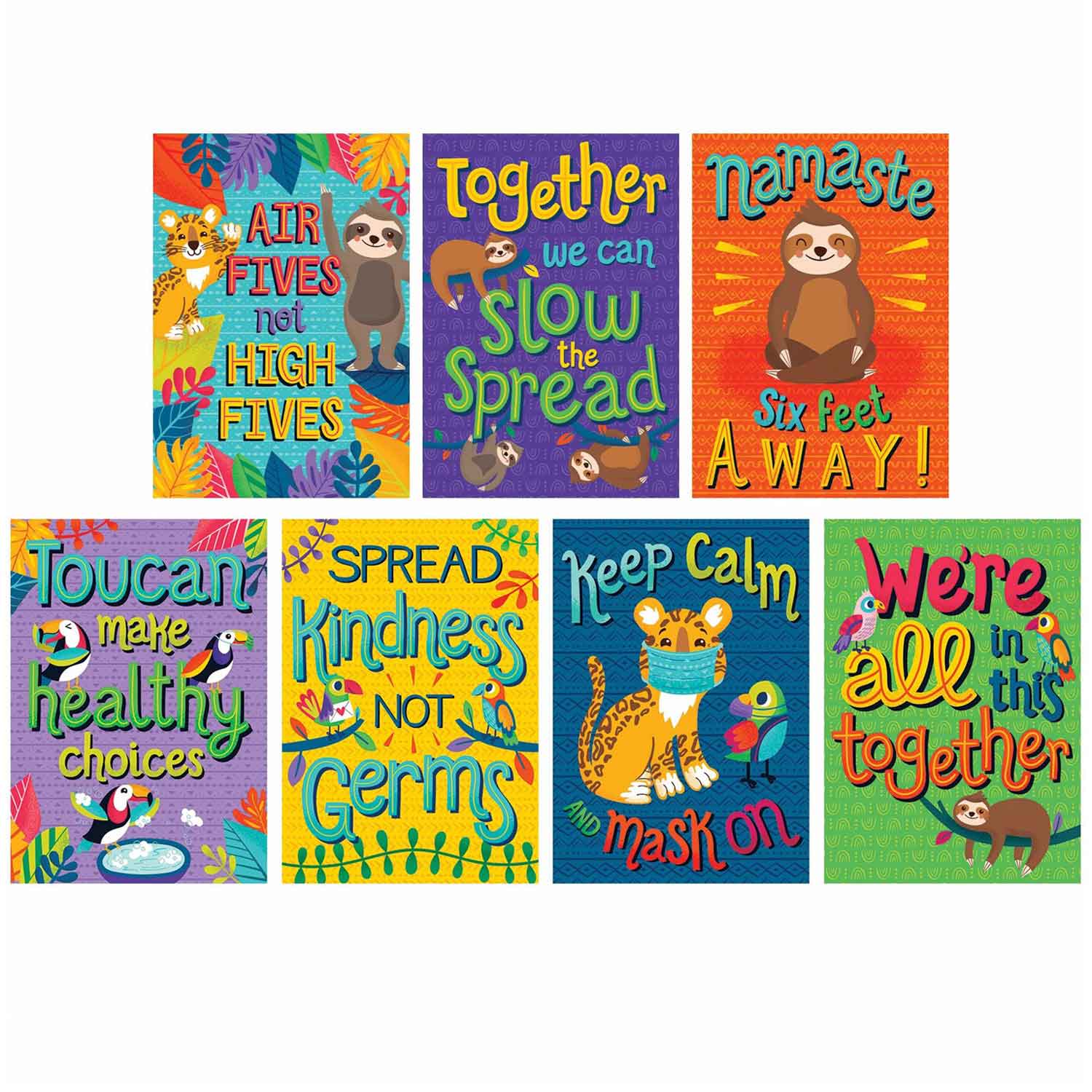 One World Happy & Healthy Poster Set