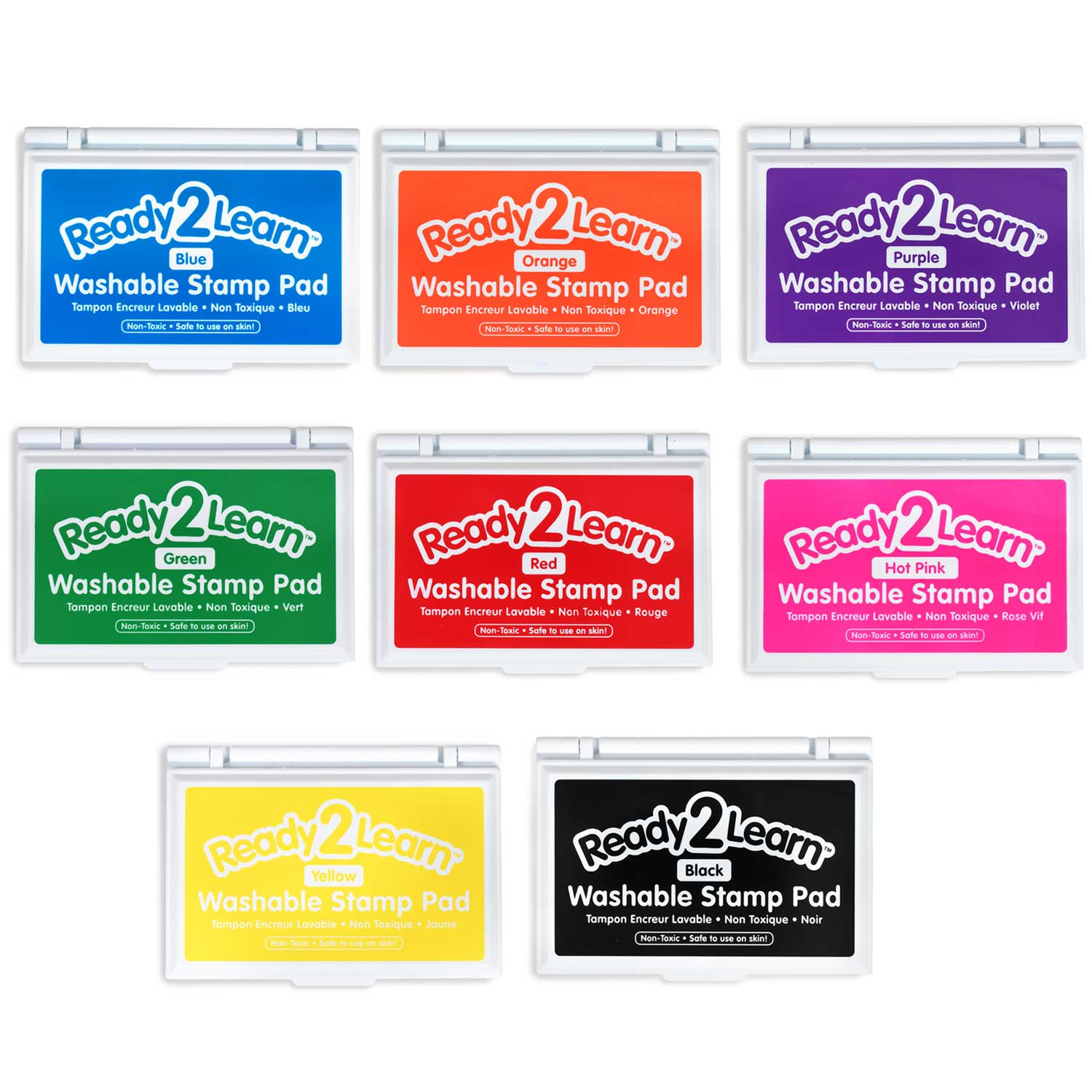 Washable Stamp Pads, Set of 8