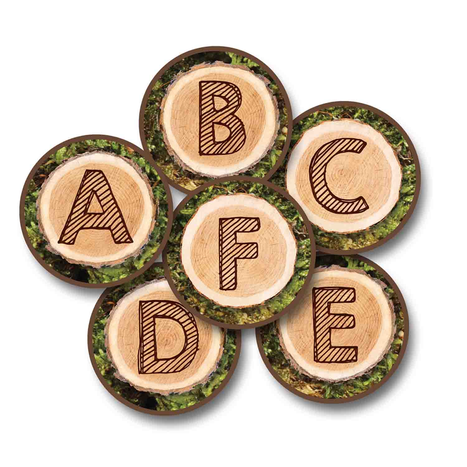 Pixel Perfect™ Alphabet Tree Rounds Seating Rounds