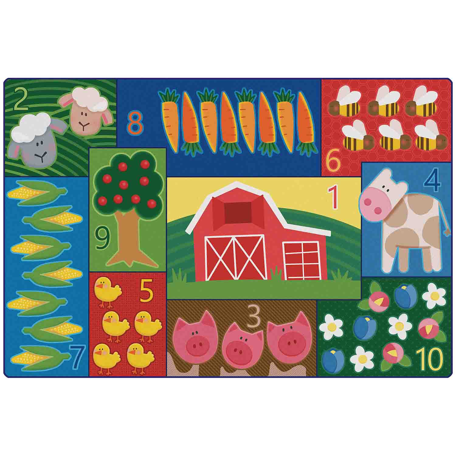 Pixel Perfect™ Farm Counting Rug