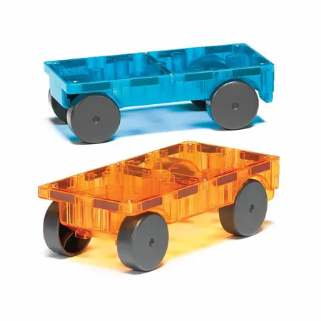 Magna-Tiles® Cars Expansion Set, Blue & Orange