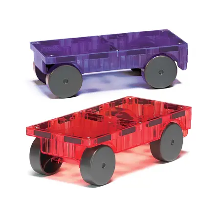 Magna-Tiles® Cars Expansion Set, Purple & Red