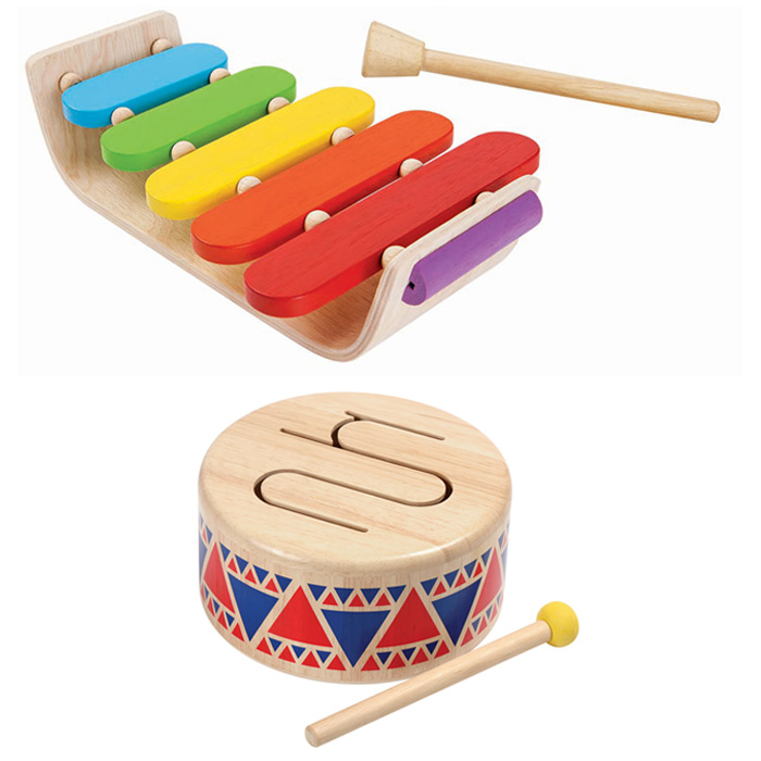 Wooden Instruments, Set of 2