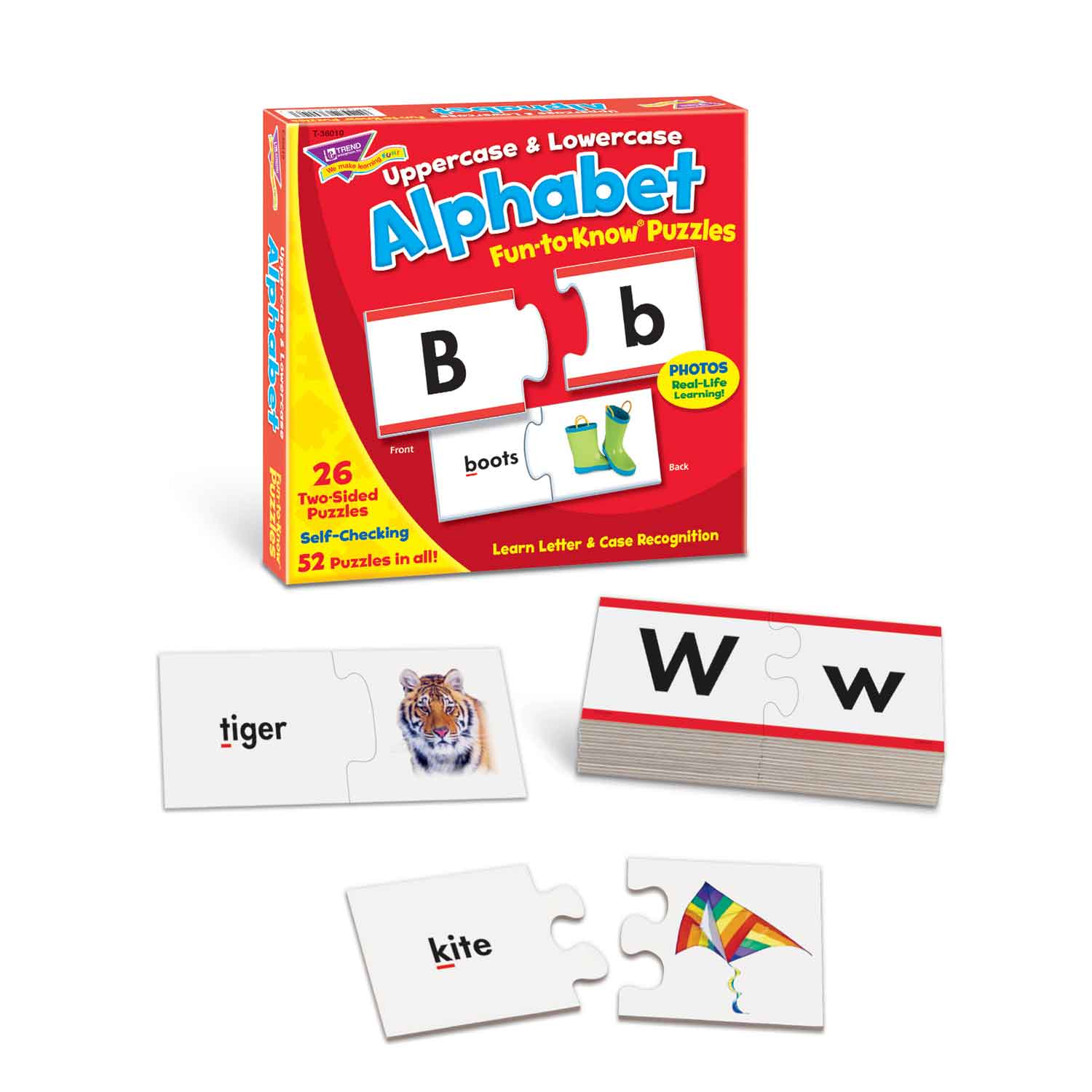 Upper & Lowercase Alphabet Fun-to-Know Puzzles®