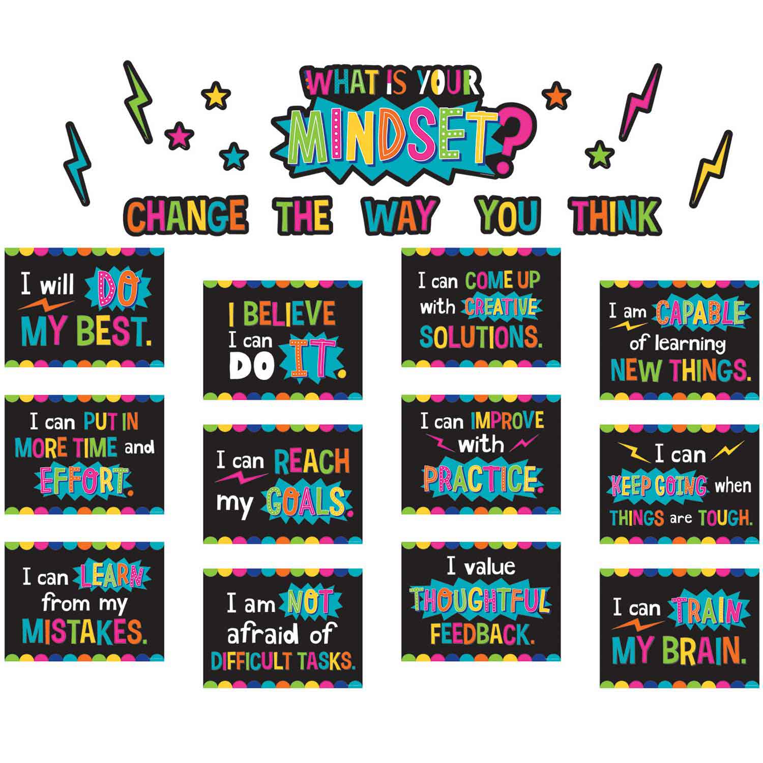 What Is Your Mindset? Bulletin Board Set