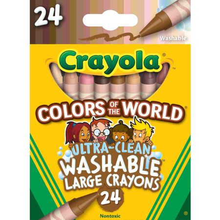 Crayola® Colors of the World™ Large Washable Crayons