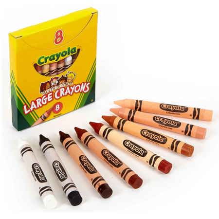 Crayola®  Multicultural Crayons, 8 Large Size