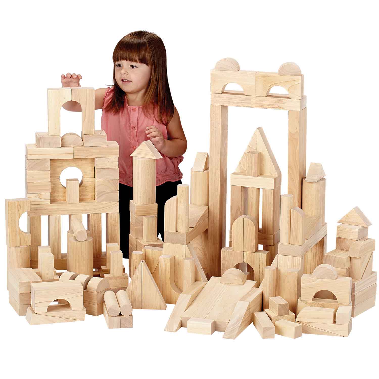 Blockbuster Building Set Unit Block Sets, Blockbuster Set (174 pieces in 15 shapes)