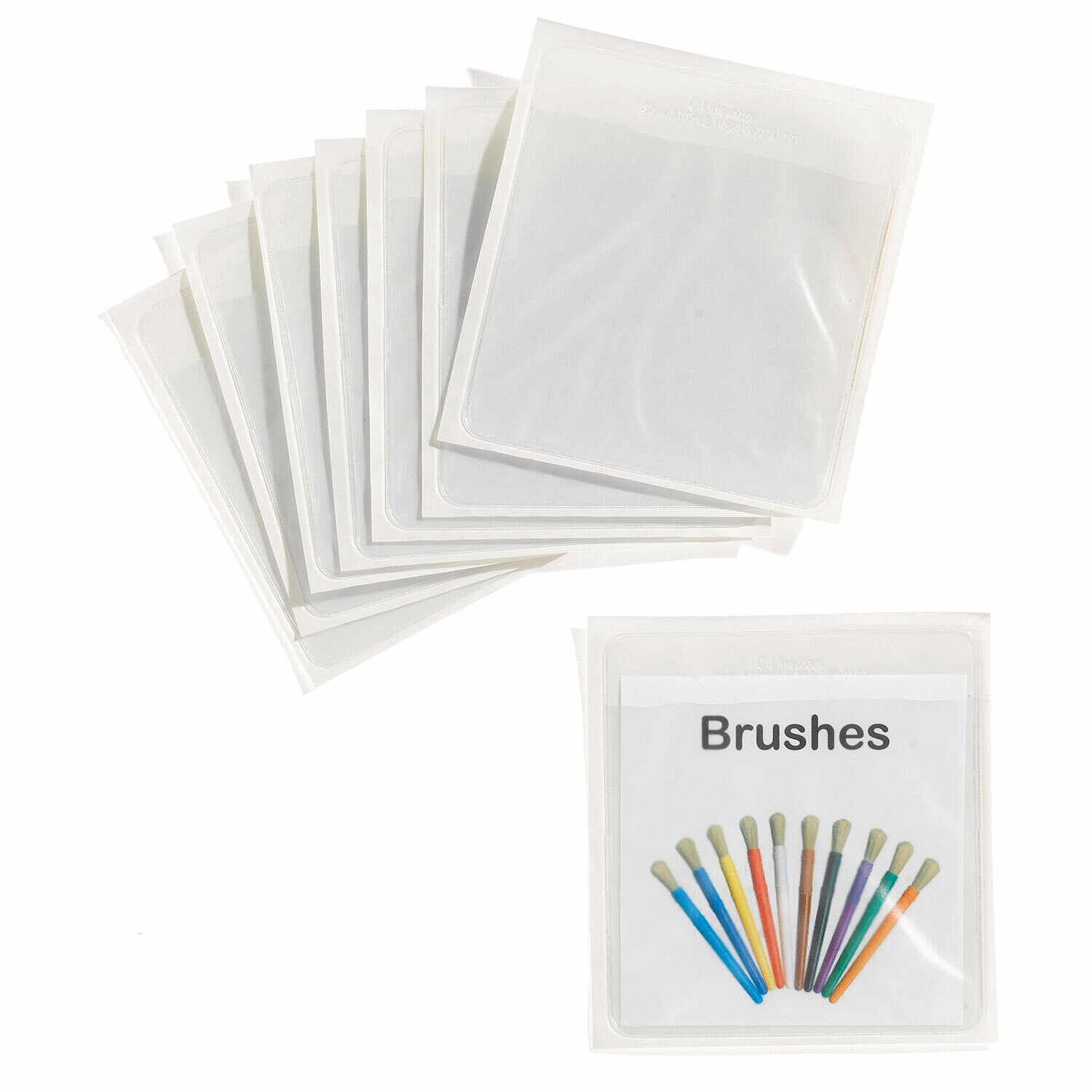 Pocket Sand Label Peel & Stick Label Pockets | Adhesive Label Pockets | Becker's