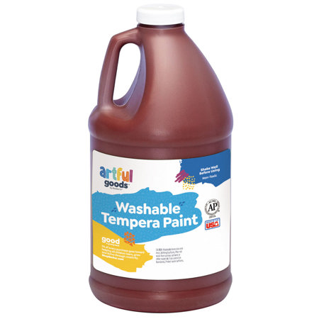 Artful Goods® Washable Paint, Half Gallon - Brown
