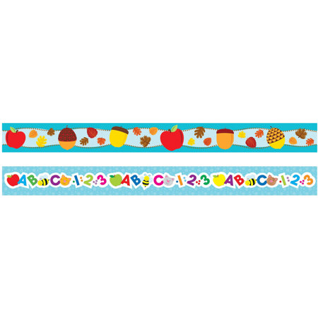 Fall Back to School Double-Sided Straight Border