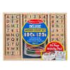 Melissa & Doug Deluxe Alphabet & Number Wooden Stamp Set