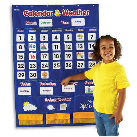 Calendar and Weather Pocket Chart