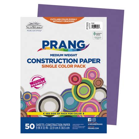 Prang® Prang® Sunworks® Construction Paper, 9" x 12", Violet