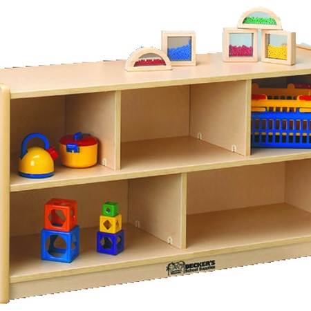 Single Storage Unit with Divided Shelves