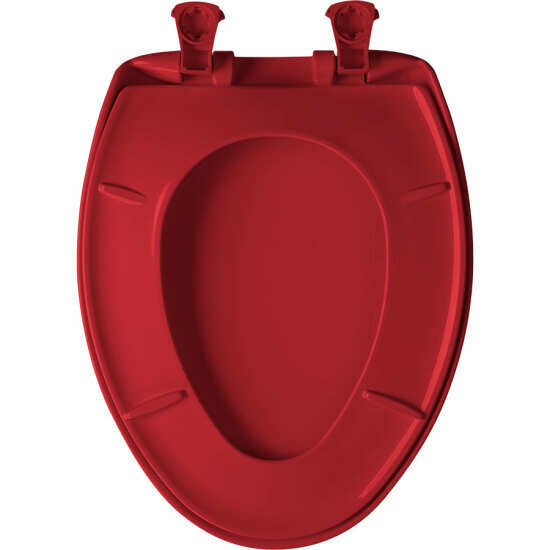 RED Bemis 1200SLOWT-153 ElongatedPlastic Slow Close Toilet Seat 
