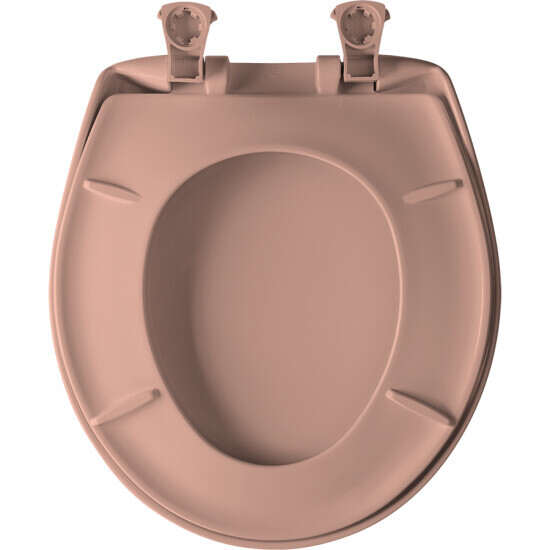 KOHLER WILD ROSE Bemis 200SLOWT-243 Round Plastic Slow Close  Toilet Seat 