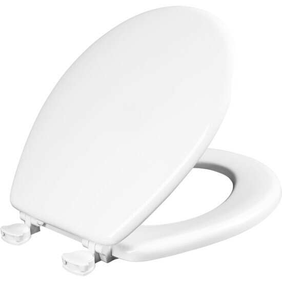 White Round Wood Toilet Seat 44cp 000 for sale online Co Bemis Mfg 