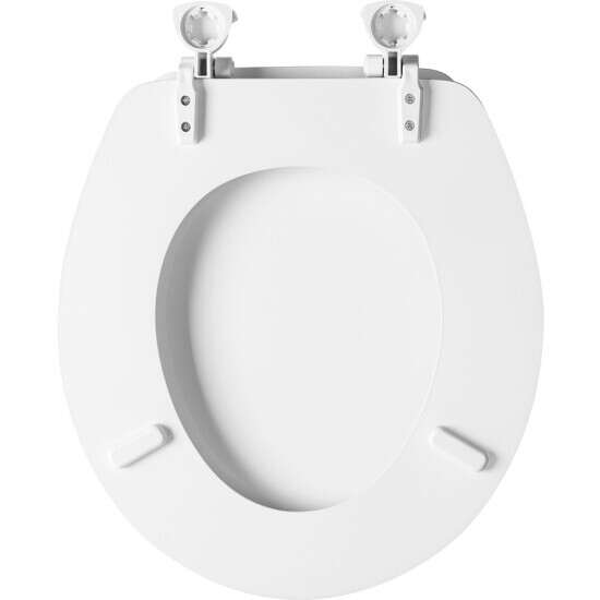 44ECA-000 Mayfair  Wood  Toilet Seat  Round  White 