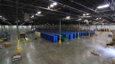 Warehouse interior for an auto manufacturer