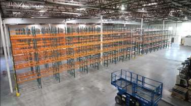warehouse with rack