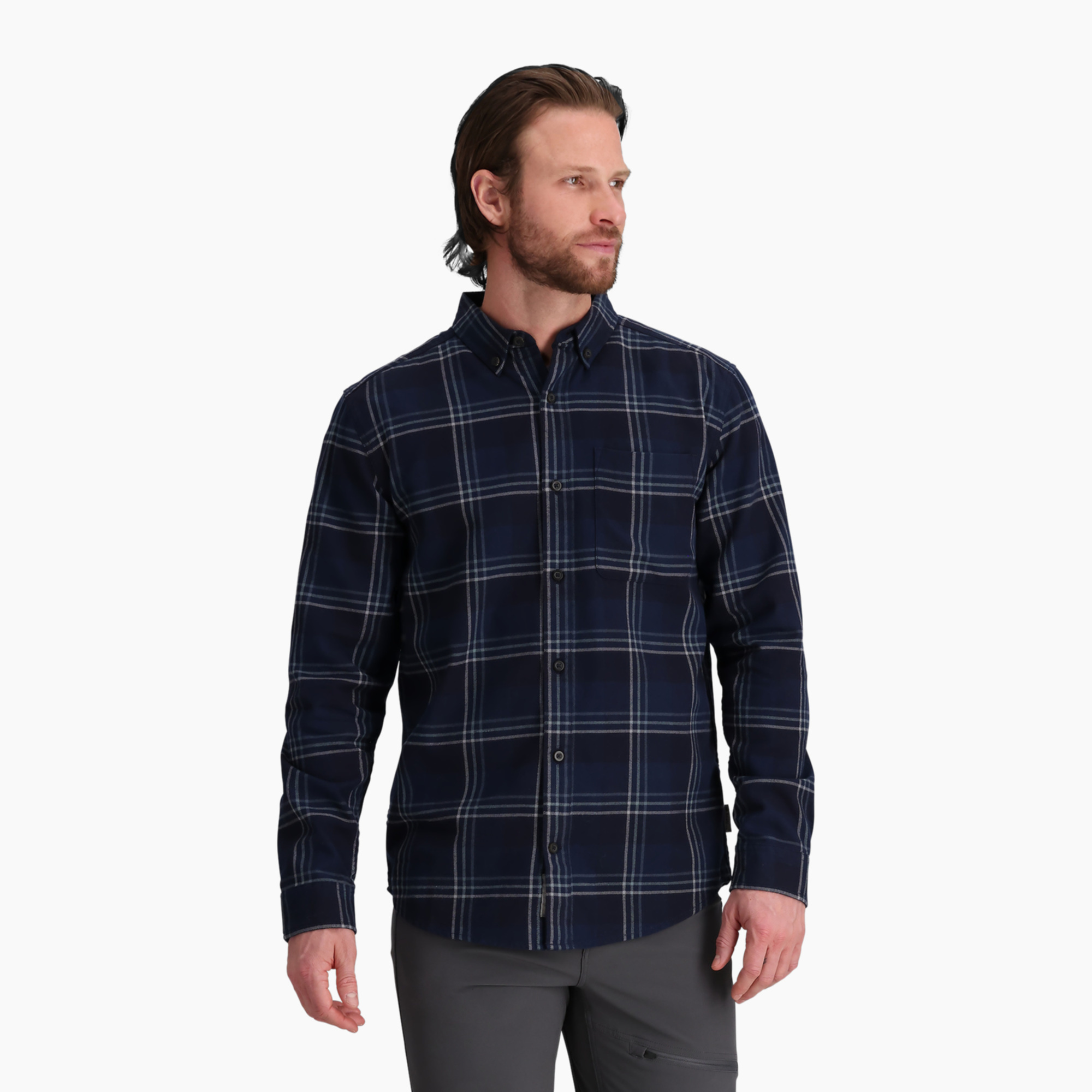 Men's Lieback Organic Cotton Flannel Long Sleeve | Royal Robbins
