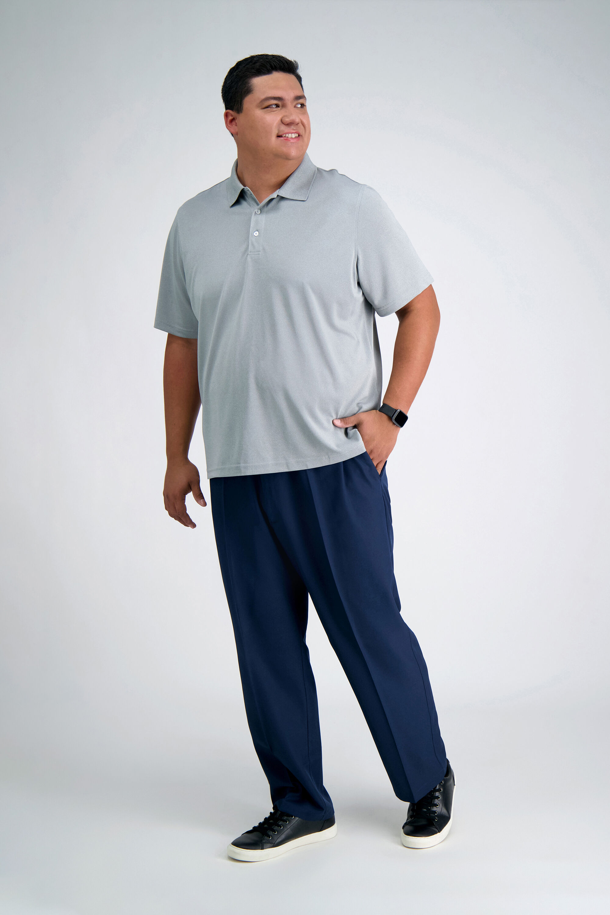 B&T Cool 18 Pro Pant | Classic Fit, Flat Front, Stretch, No Iron