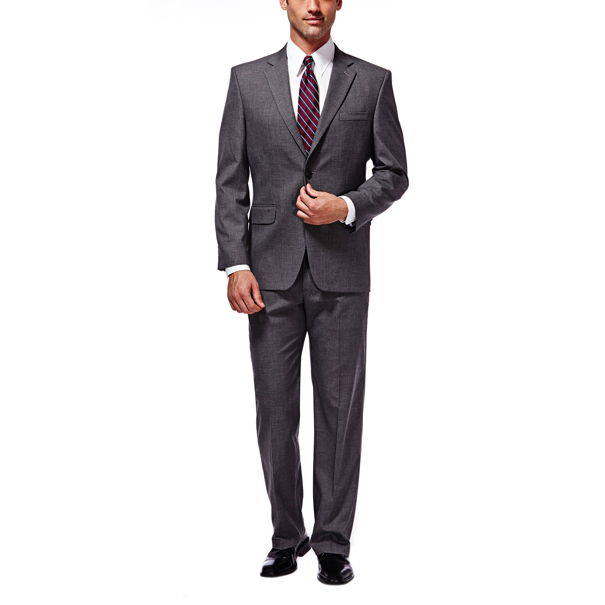 Haggar Men's Stretch Classic Fit 2-Button Center Suit Separate Coat 
