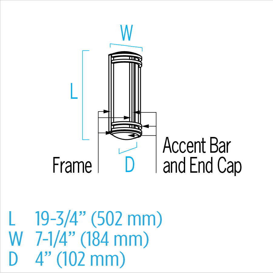 Avatar OW1311 outdoor sconce ISO drawing