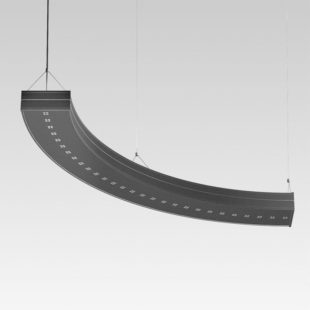 A circular indirect pendant segment