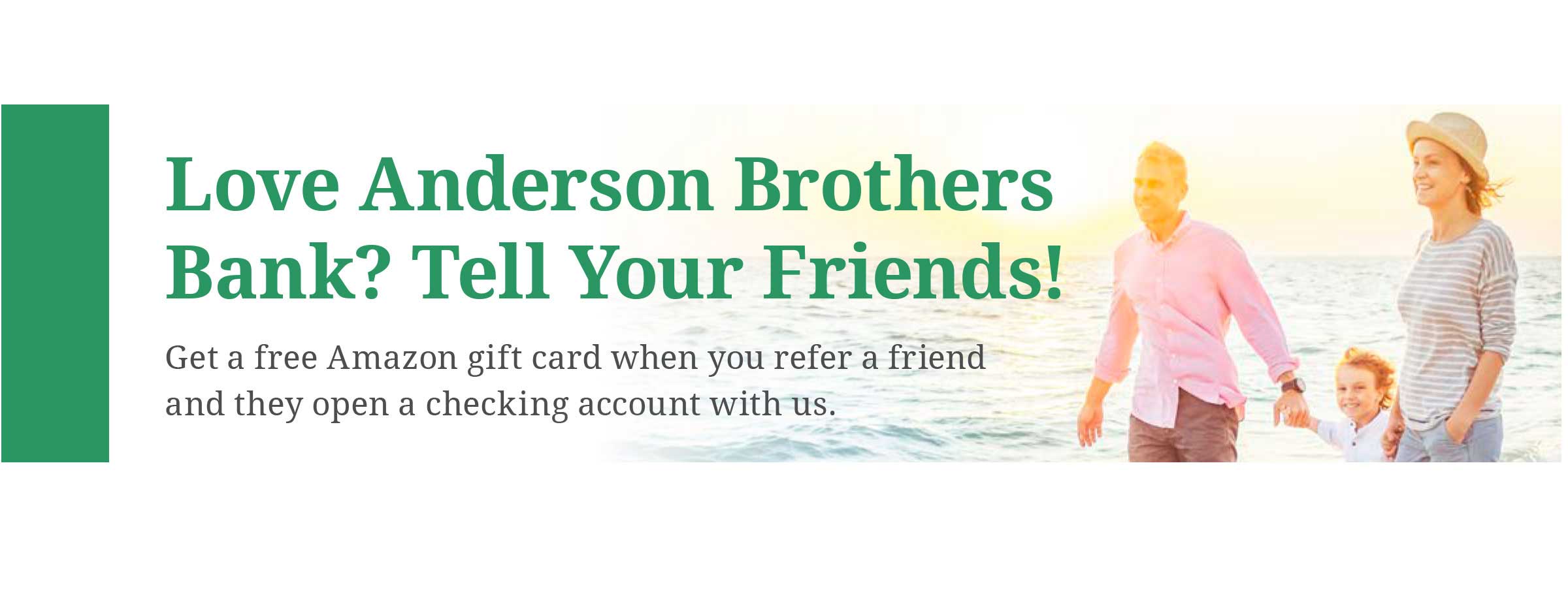 Referral message for ABB.
Tell your friends about ABB and get a gift card.