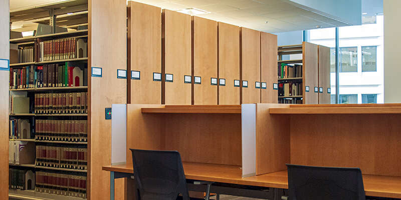 Rolling Bookshelves at Georgia State Law Library